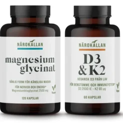Närokällan Magnesiumglycinat + D3 & K2
