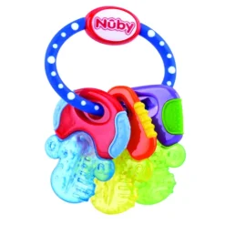 Nuby Bitleksak IcyBite Nycklar 3m+ Blå/Gul/Grön