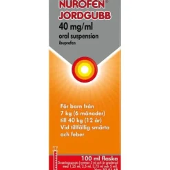 Nurofen Jordgubb 40 mg/ml 100 milliliter Oral suspension