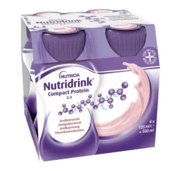 Nutridrink Compact Protein Jordgubb 4 x 125 ml