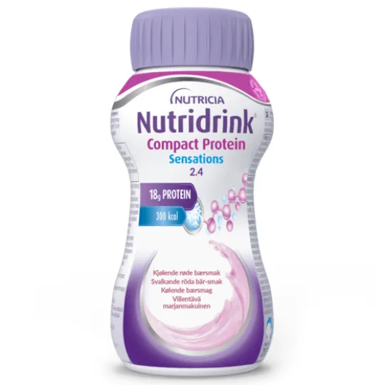 Nutridrink Compact Protein Sensations Svalkande Röd Frukt 4 x 125 ml