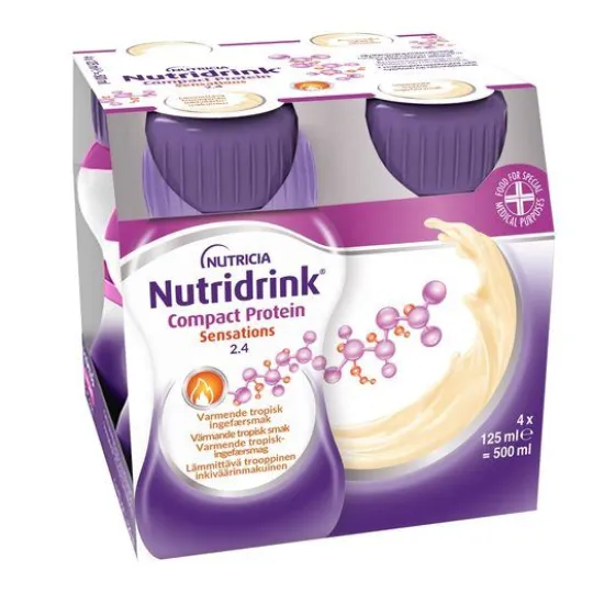 Nutridrink Compact Protein Sensations Värmande Tropisk Smak 4 x 125 ml