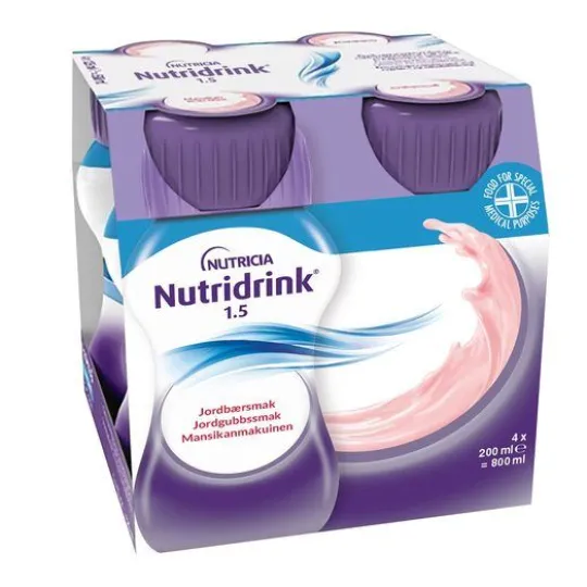 Nutridrink Jordgubb 4 x 200 ml