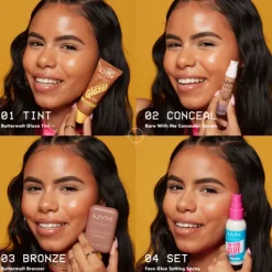 NYX Professional Makeup Buttermelt Glaze Skin Tint SPF30 Foundation 02 Vanilla Bean Butta 30 ml