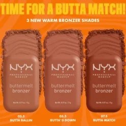 NYX Professional Makeup Buttermelt Bronzer 03.5 Butta D Down 5 g