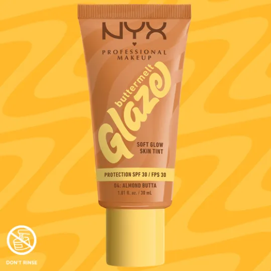 NYX Professional Makeup Buttermelt Glaze Skin Tint SPF30 Foundation 04 Almond Butta 30 ml