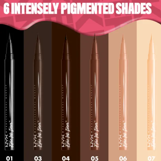 NYX Professional Makeup Epic Ink Waterproof Liquid Eyeliner 04 Milk Chocolate 1 ml
