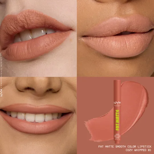 NYX Professional Makeup Fat Matte Slick Click Lip Balm 01 Cozy Whipped 8 ml