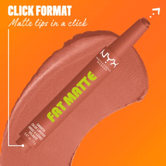 NYX Professional Makeup Fat Matte Slick Click Lip Balm 01 Cozy Whipped 8 ml