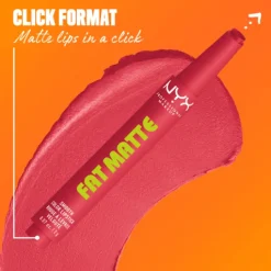NYX Professional Makeup Fat Matte Slick Click Lip Balm 10 Flamingo Feather 8 ml