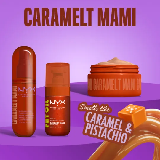 NYX Professional Makeup Fat Oil Body Fragrance Mist Caramelt Mami 80 ml