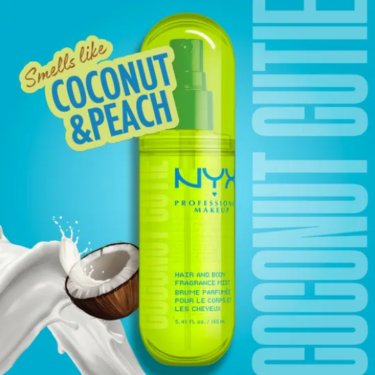 NYX Professional Makeup Fat Oil Body Fragrance Mist Coconut Cutie 80 ml