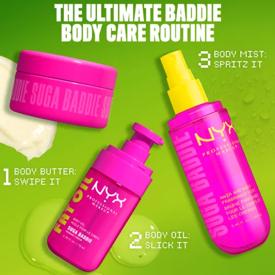 NYX Professional Makeup Fat Oil Body Oil Suga Baddie 70 ml