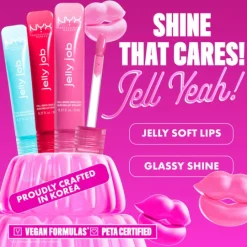 NYX Professional Makeup Jelly Job Läppglans 14 Cherry Jelly 8 ml