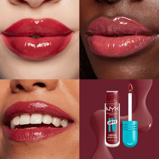 NYX Professional Makeup Lip I.V. Hydrating Gloss Stain läppglans 09 Blush Rush 5 ml