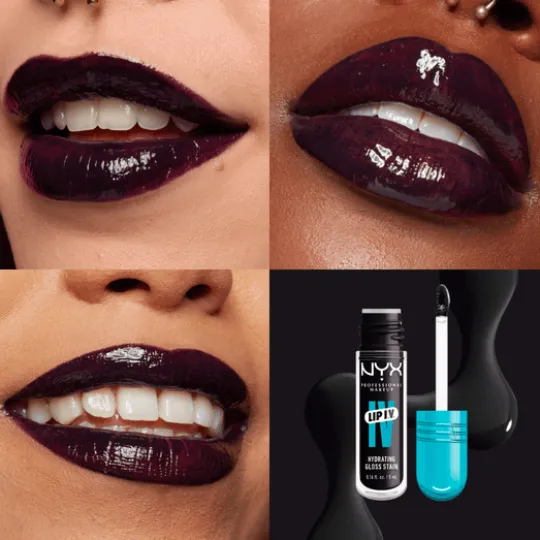 NYX Professional Makeup Lip I.V. Hydrating Gloss Stain läppglans 16 Grape Gushin' 5 ml