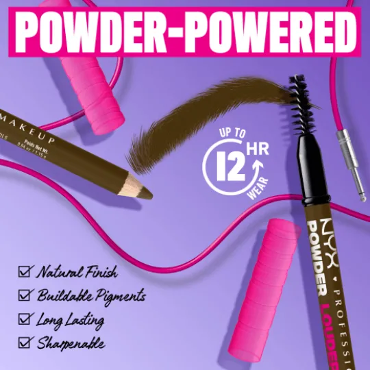 NYX Professional Makeup Powder Louder Brow Pen 09 Black
