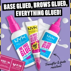 NYX Professional Makeup The Brow Glue Crazy Lift 01 Transparent 7 ml