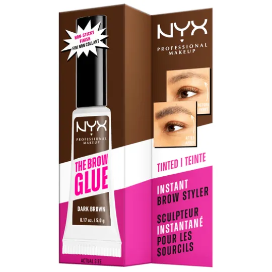 NYX Professional Makeup The Brow Glue Instant Brow Styler 04 Dark Brown 5 g