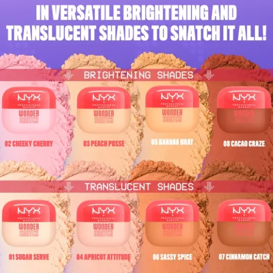NYX Professional Makeup Wonder Snatch Löspuder 01 Sugar Serve 6 g