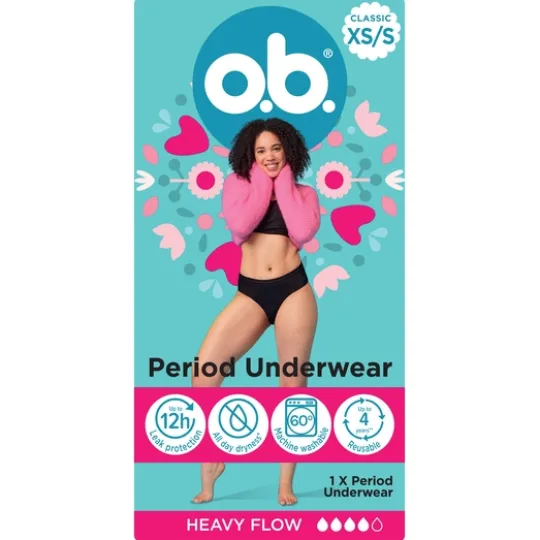 O.b Period Pants XS/S 1-pack