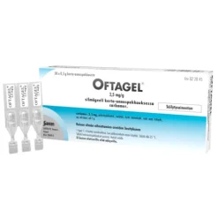 Oftagel, ögongel i endosbehållare 2,5 mg/g 30 st