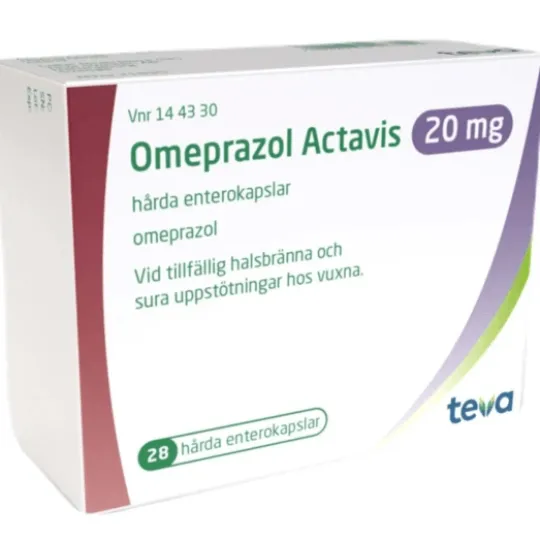Omeprazol Actavis, enterokapsel, hård 20 mg 28 st