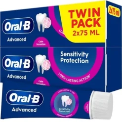 Oral-B Advanced Sensitivity Protection Calm Sensation Tandkräm 2 x 75 ml