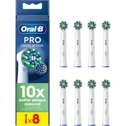 Oral-B Cross Action Borsthuvuden 8 st