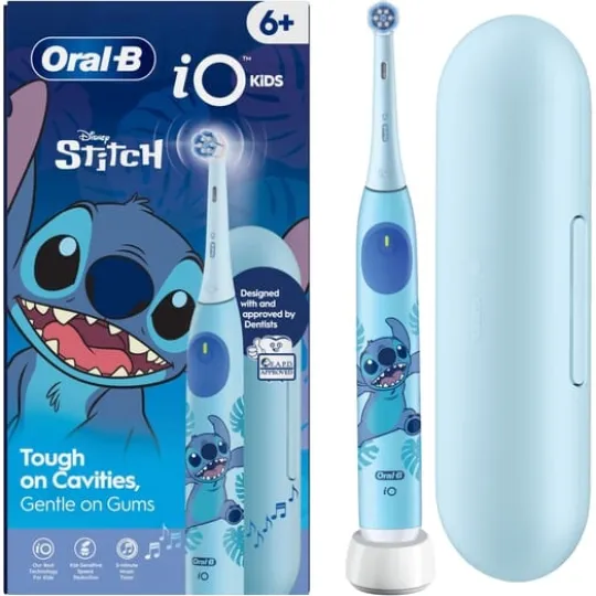 Oral-B iO Kids 6+ Disney Stitch Eltandborste med Resefodral
