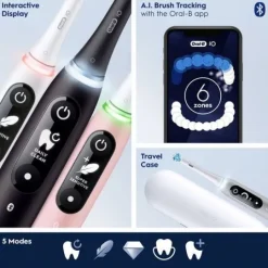 Oral-B iO 6S Svart Eltandborste med extra Tandborsthuvud