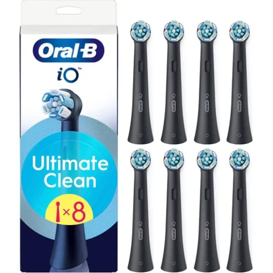 Oral-B iO Ultimate Clean Tandborsthuvuden Svart 8 st