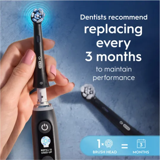 Oral-B iO Ultimate Clean Tandborsthuvuden Svart 3 st