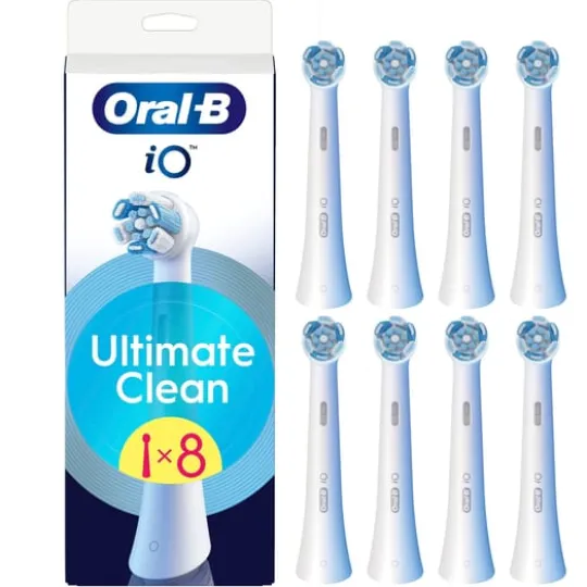 Oral-B iO Ultimate Clean Tandborsthuvuden Vit 8 st