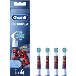 Oral-B Pro Kids Borsthuvuden Spiderman Refill 4 st