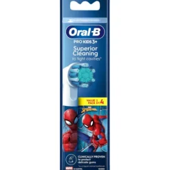 Oral-B Pro Kids Borsthuvuden Spiderman Refill 4 st