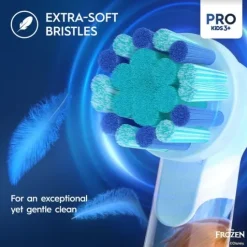 Oral-B Pro Kids Frost Eltandborste med Resefordal för Barn Designed By Braun