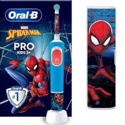 Oral-B Pro Kids Spider-Man Eltandborste för Barn Designed By Braun