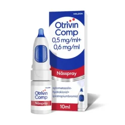 Otrivin Comp nässpray, lösning 0,5 mg/ml + 0,6 mg/ml 10 ml