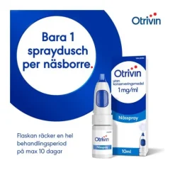 Otrivin utan konserveringsmedel nässpray 1mg/ml 10 ml