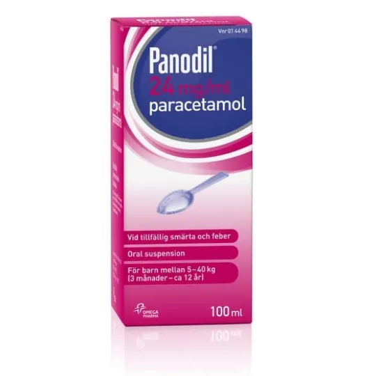Panodil, oral suspension 24 mg/ml 100 ml