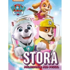 Paw Patrol Stora Målarboken med Pyssel