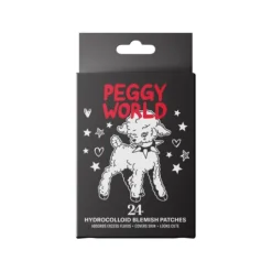 Peggy World Blemish Patches Hearts and Stars Black 24 st