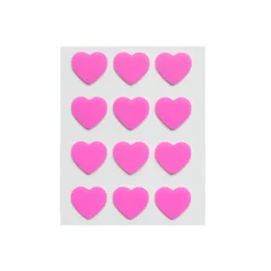 Peggy World Blemish Patches Hearts and Stars Hot Pink 24 st