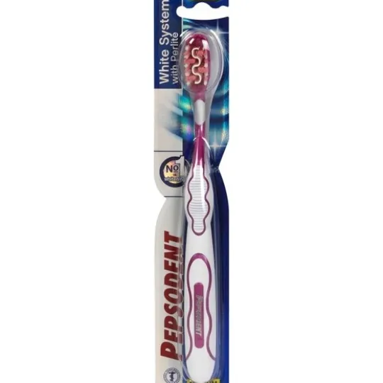 Pepsodent White System tandborste Medium