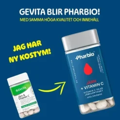 Pharbio Järn + Vitamin C 90 tuggtablett