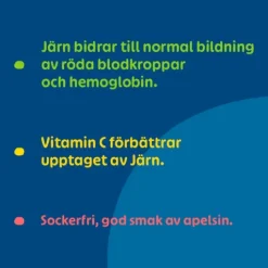Pharbio Järn + Vitamin C 90 tuggtablett