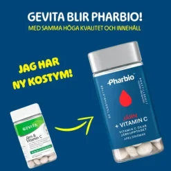 Pharbio Järn + Vitamin C 90 tuggtablett