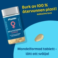 Pharbio Multivitamin Kvinna 120 tabletter