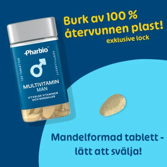 Pharbio Multivitamin Man 120 tabletter